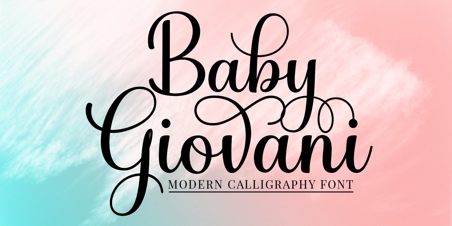 Czcionka Baby Giovani Script